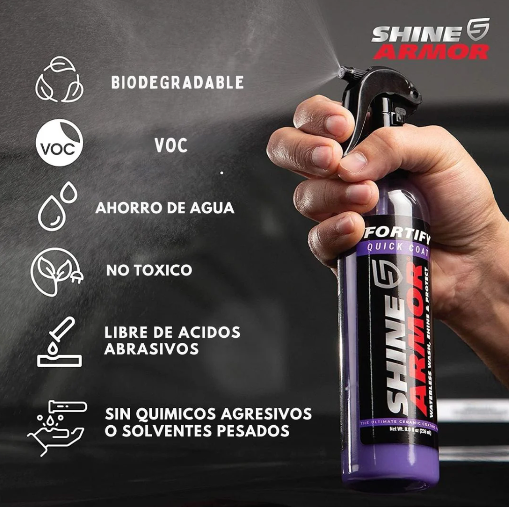 Shine Armor Cera Restauradora 2x1 + 2 Paños Microfibra