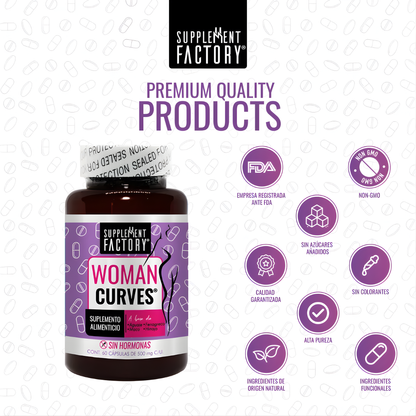 WOMAN CURVES – Soporte natural para figura, bienestar femenino y curvas definidas con confianza