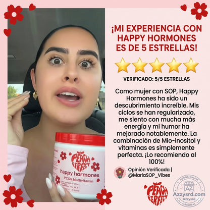 🍑✨ Peach Perfect™ Happy Hormones Formula 🌸💖 | Mio-Inositol + D-Chiro 40:1 🧬 Omega-3, Vitamina D3, Magnesio y Zinc ⚡ Apoya el balance hormonal, energía, mood y bienestar femenino 🌿 120 Cápsulas Premium 💊