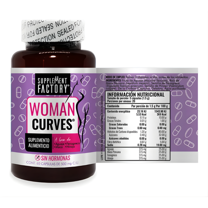 WOMAN CURVES – Soporte natural para figura, bienestar femenino y curvas definidas con confianza