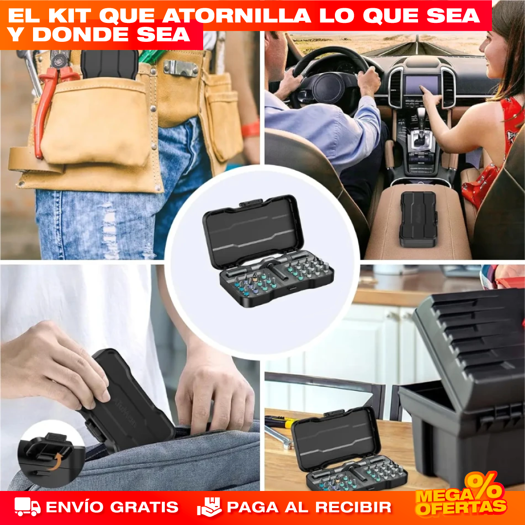 SET DESTORNILLADOR MAGNÉTICO  24 EN 1