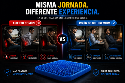 Cojín gel Pro - Menos molestias, más comodidad-ENVIO GRATIS🛻