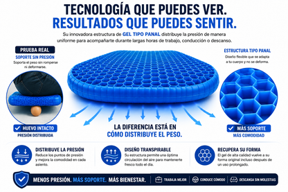 Cojín gel Pro - Menos molestias, más comodidad-ENVIO GRATIS🛻