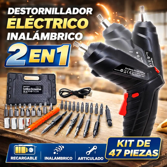 Destornillador Inalámbrico Eléctrico - 47 Piezas