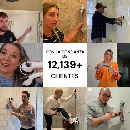 🛁 BARRA DE SEGURIDAD CON VENTOSAS PARA BAÑO