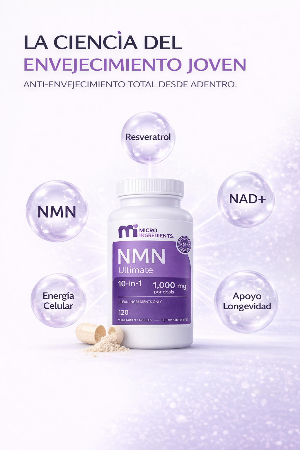 Anti-Envejecimiento 10-en-1 (120 cápsulas)