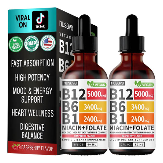 2X1 SUPLEMENTO LÍQUIDO DE VITAMINA B12 CON FRAMBUESA OFERTA
