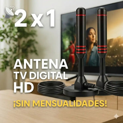 ANTENA DIGITAL HD TV 2X1 + ENVIO GRATIS 🔥 La antena mas buscada🔥