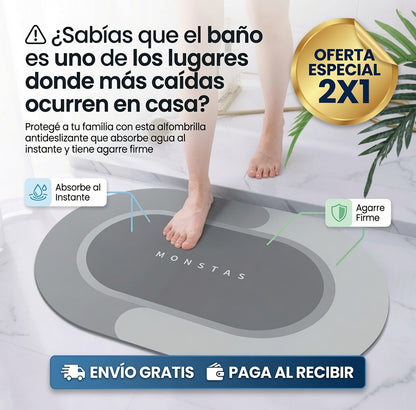 🛁 ALFOMBRA DE BAÑO SÚPER ABSORBENTE