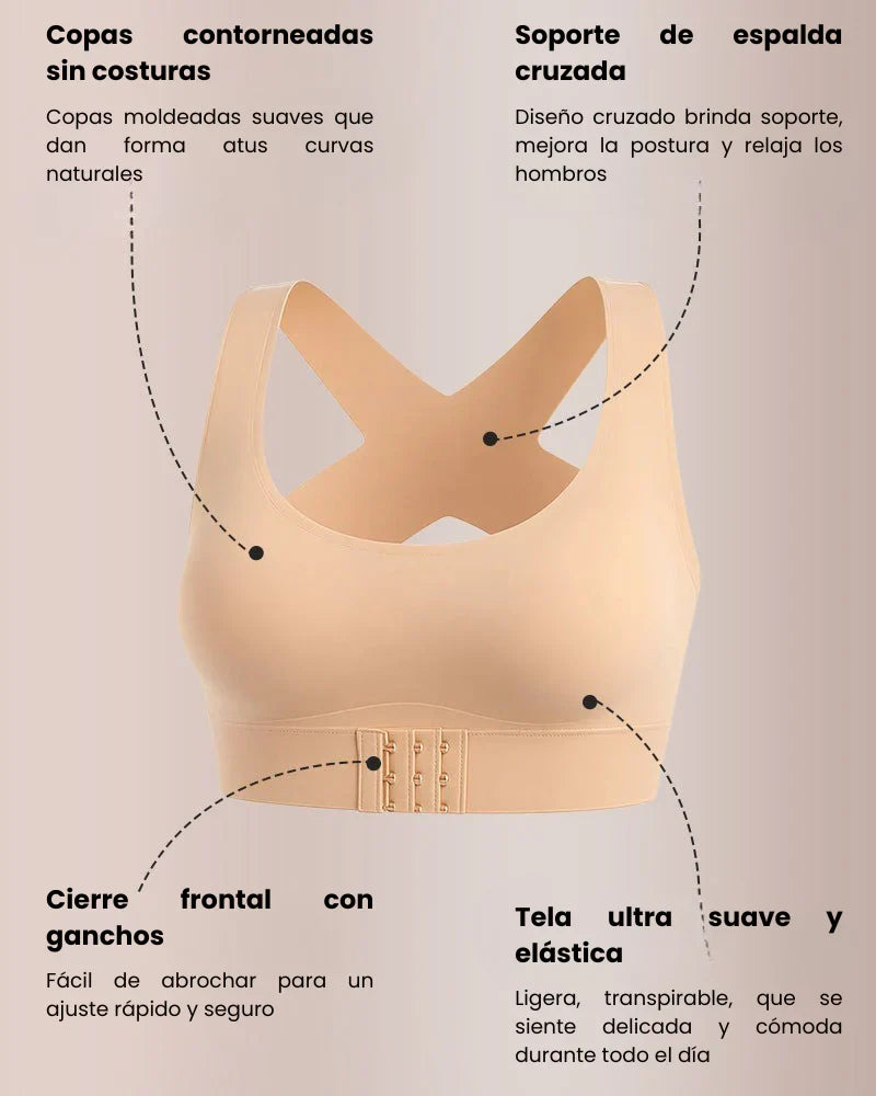 Sujetador Corrector de Postura: Sin aros y Super Comodo