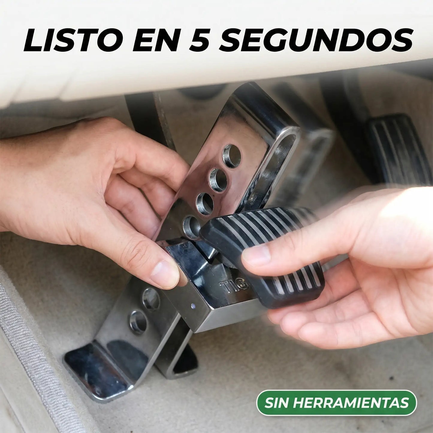 🔒 TitanBlock™ - Traba pedal para auto 3 LLAVES + CANDADO