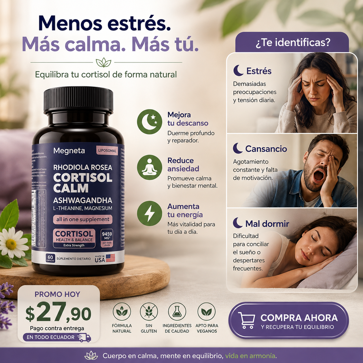 CORTISOL CALM CON ASHWAGANDHA