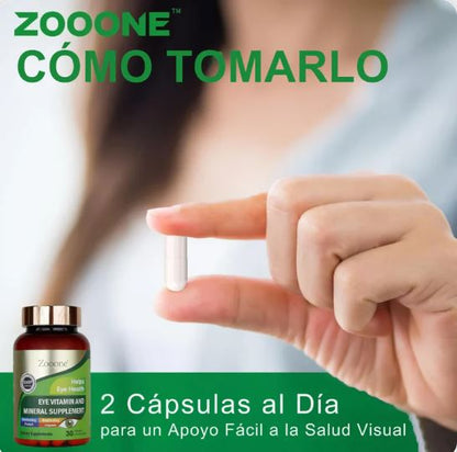 Zooone™  l Nutrición ocular diaria para ver nítido y sin cansancio - 100% Natural